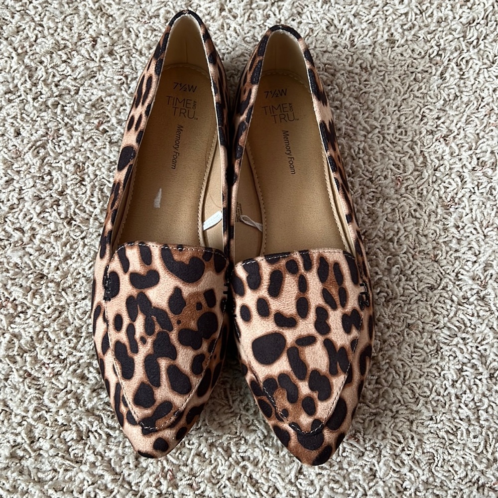 Leopard print loafers